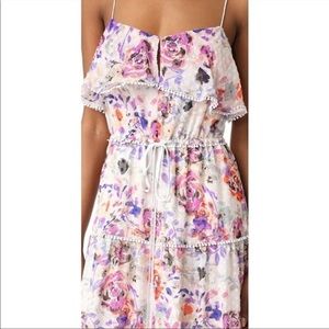 NWT LIKELY Rosy Dream Barada Chiffon Maxi Dress